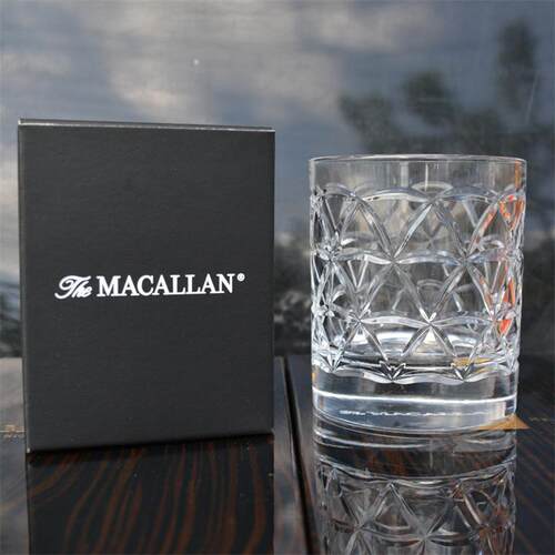 英国MACALLAN麦卡伦单一麦芽威士忌品鉴杯三角纹玻璃洋酒杯水晶杯