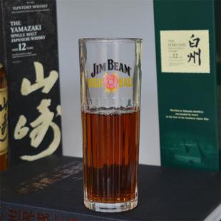 美国金宾高杯JIM BENM美式汤力嗨棒杯玻璃杯占边波本威士忌啤酒杯