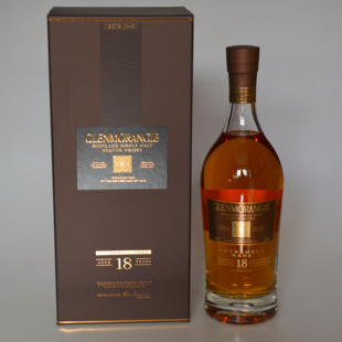 老洋酒收藏2022年英国格兰杰18年单一麦芽威士忌700ml旧版礼盒