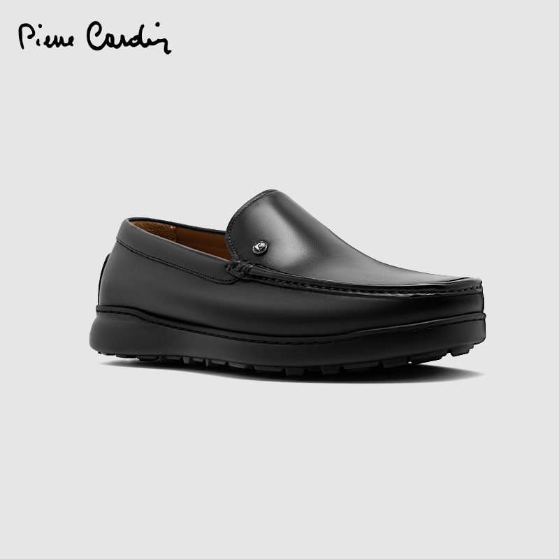 皮尔卡丹轻质牛皮乐福鞋