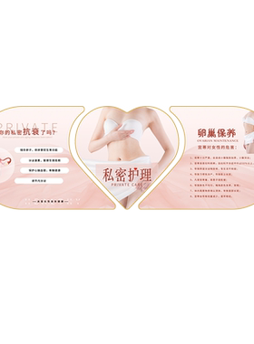 美容院私密护理装饰画产后修复