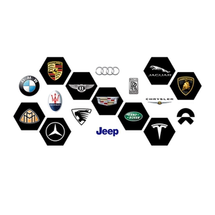 汽车美容店墙面装饰修理厂文化墙布置车标洗车修车4S店形象墙贴纸