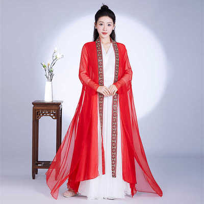 刺绣金边双层外披舒译雅舍