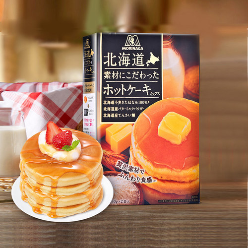 森永日本进口松饼粉北海道风味盒