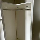 可定制不锈钢加厚弧形杆衣帽间衣柜转角弧形收纳一体杆挂衣杆