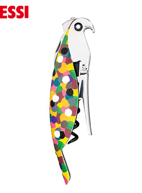 【现货】意大利ALESSI鹦鹉开瓶器多功能红酒啤酒起子手工点彩创意
