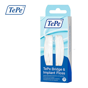 【现货】瑞典TePe桥体种植体专用牙线正畸膨胀扁线30根