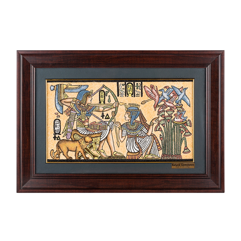 斯里兰卡宝石画旅游纪念品 埃及元素 埃及旅游 57*39cm