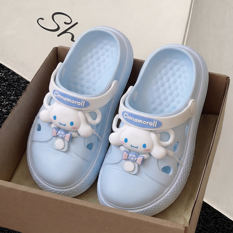 利达妮洞洞鞋女款2026沙滩鞋防滑海边卡通可爱踩屎感拖鞋女夏外穿