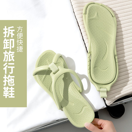 便携式拖鞋女士旅行可折叠出差必备神器酒店防滑游泳轻便沙滩鞋男