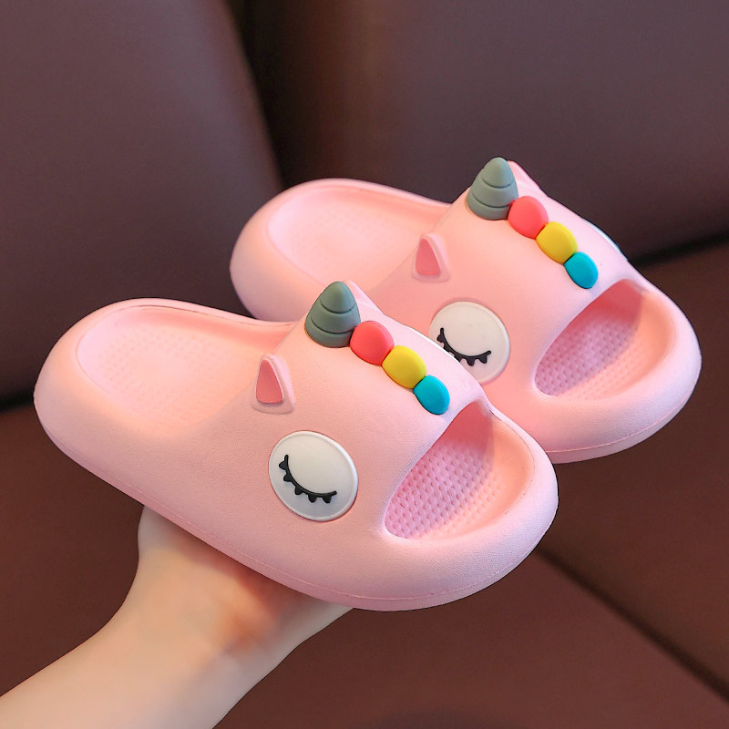 儿童拖鞋女童卡通独角兽夏