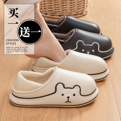 棉拖鞋女冬季2025新款家居情侣