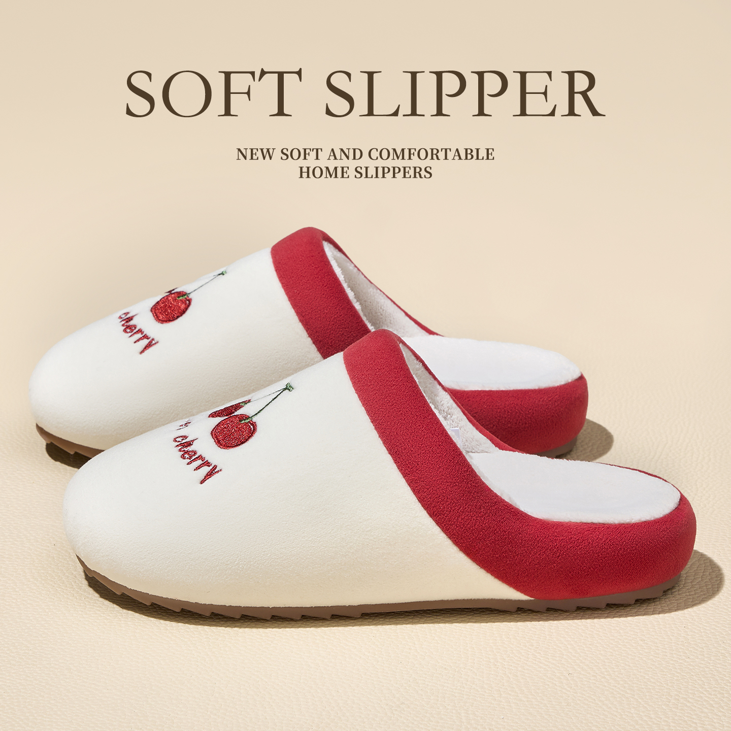 抗菌棉拖鞋女秋冬季轻奢保暖防滑