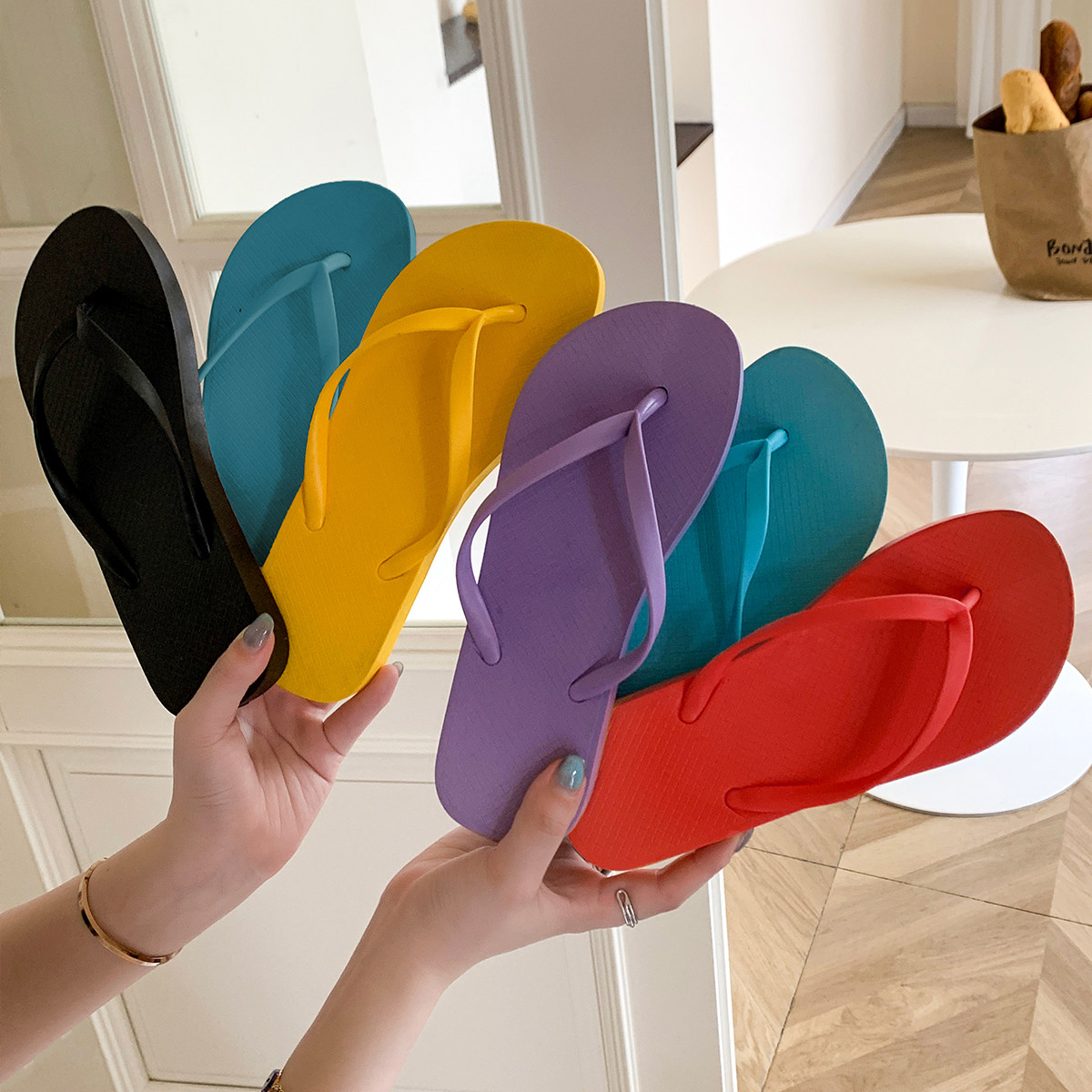 人字拖女夏外穿2025新款海边防滑防臭情侣海边夹脚拖鞋女款夏季,居家布艺,居家凉拖/凉鞋,淘宝优惠券,粉丝福利购,淘宝优惠卷