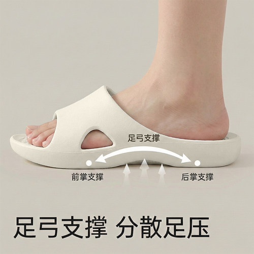 利达妮足弓支撑拖鞋女款2026新款室内家居浴室防滑扁平足凉拖男士