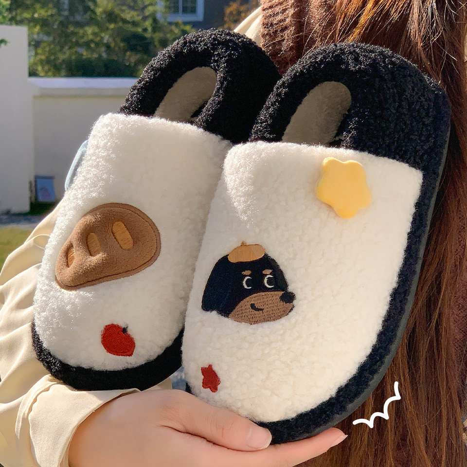 棉拖鞋女款秋冬季2025新款洋气时尚室内家居情侣可爱毛绒拖鞋男款,居家布艺,居家棉拖/棉鞋,淘宝优惠券,粉丝福利购,淘宝优惠卷