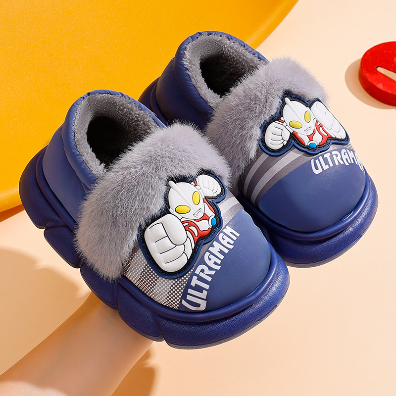 奥特曼儿童棉鞋男童棉拖男孩家居