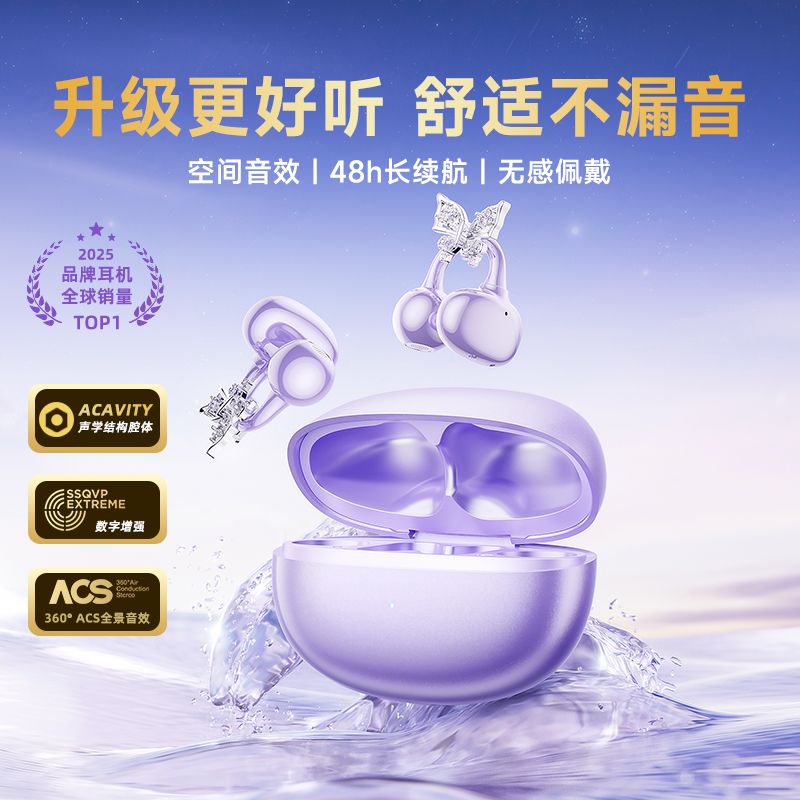 【精品耳饰】蓝牙耳机夹耳式