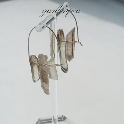 gardenpea原创水晶女999耳饰手作