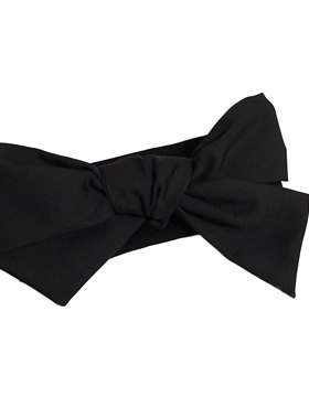 黑色发带弹力舒适蝴蝶结 铁丝可调节PF38贰