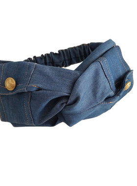 牛仔发带 蓝色 宽四季  设计感 特色发带PF27