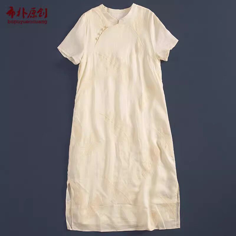 文艺百搭休闲旗袍连衣裙