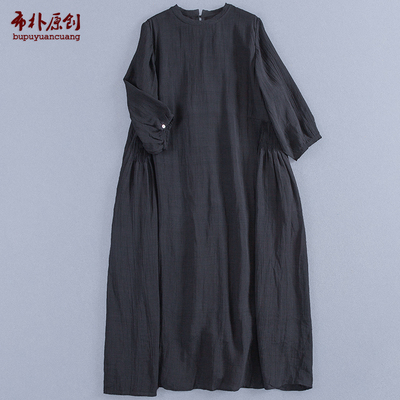 文艺A苎麻纯色百搭双层