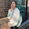 Female Hooded Sweater 2019 Spring new pattern Korean Edition student Long sleeve Thin section white girl spring and autumn lady coat