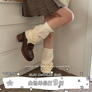 亚文化辣妹大象袜jk白色袜套中筒袜y2k腿套小腿袜 SEE LET