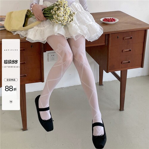 LETMESEE少女的蝴蝶结丝袜