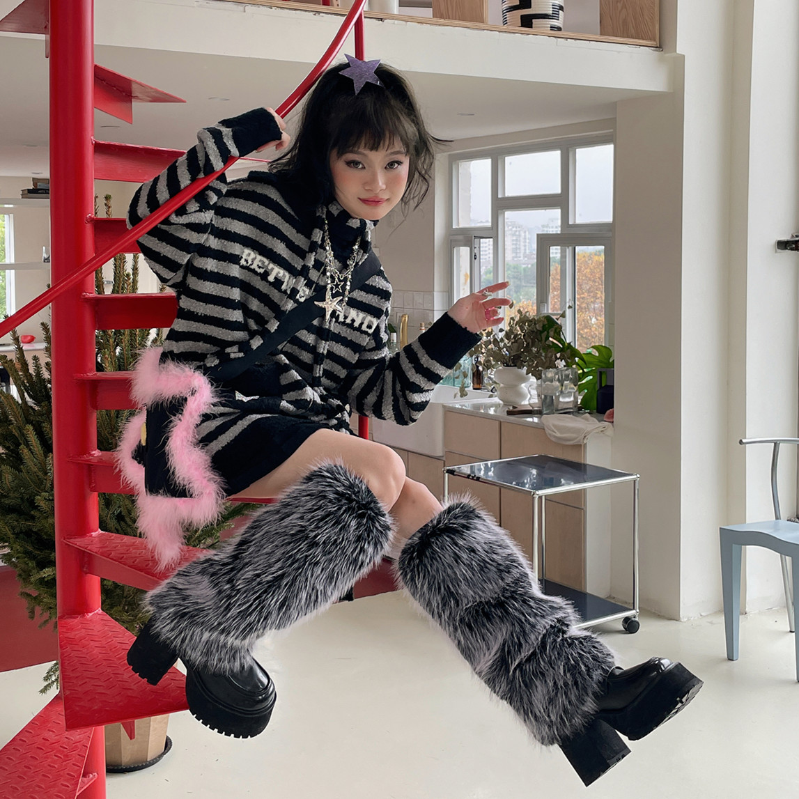 LETMESEE亚文化保暖腿套