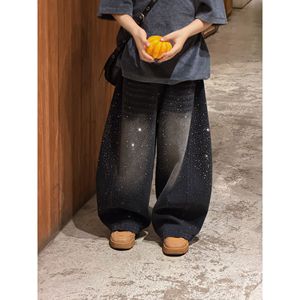 THE LUHAN【璀璨星闪】秋冬亮闪闪休闲加绒亲子装大童牛仔裤25832