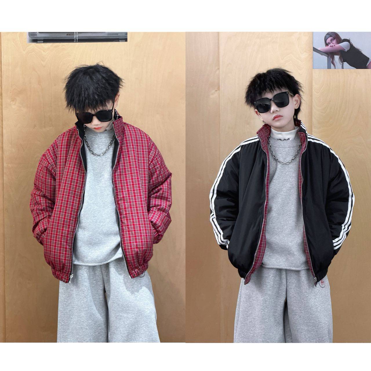 THE LUHAN【沙漠废土】秋冬双面穿外套亲子中大童男童棉服76035,童装/婴儿装/亲子装,棉袄/棉服,淘宝优惠券,粉丝福利购,淘宝优惠卷