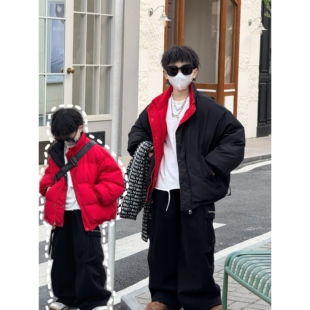 THE LUHAN【】冬季90绒双面穿亲子羽绒服中大男童棉服25752