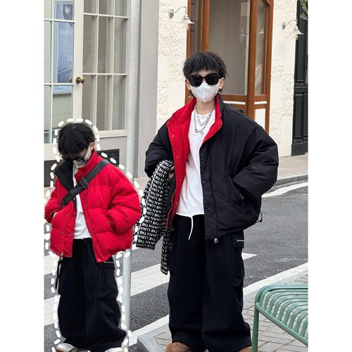 THE LUHAN【】冬季90绒双面穿亲子羽绒服中大男童棉服25752