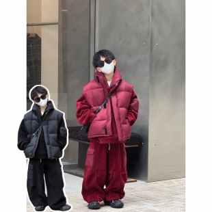 THE LUHAN【法式浪漫】秋冬休闲运动亲子装中大童加绒套装25856