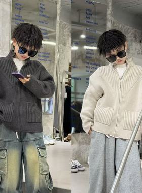 THE LUHAN【】秋冬针织慵懒风亲子装中大童毛衣开衫25768