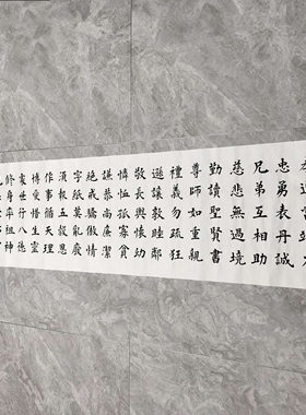 百字家训楷书手写书法字画