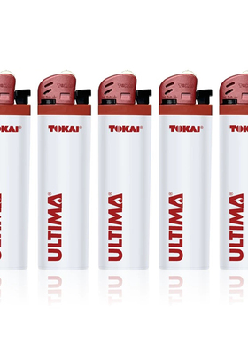TOKAI日本一次性打火机红色火机火石家用白色机身砂轮打火机