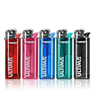 日本TOKAI东海打火机正品一次性砂轮机透明加长火石男士点火器