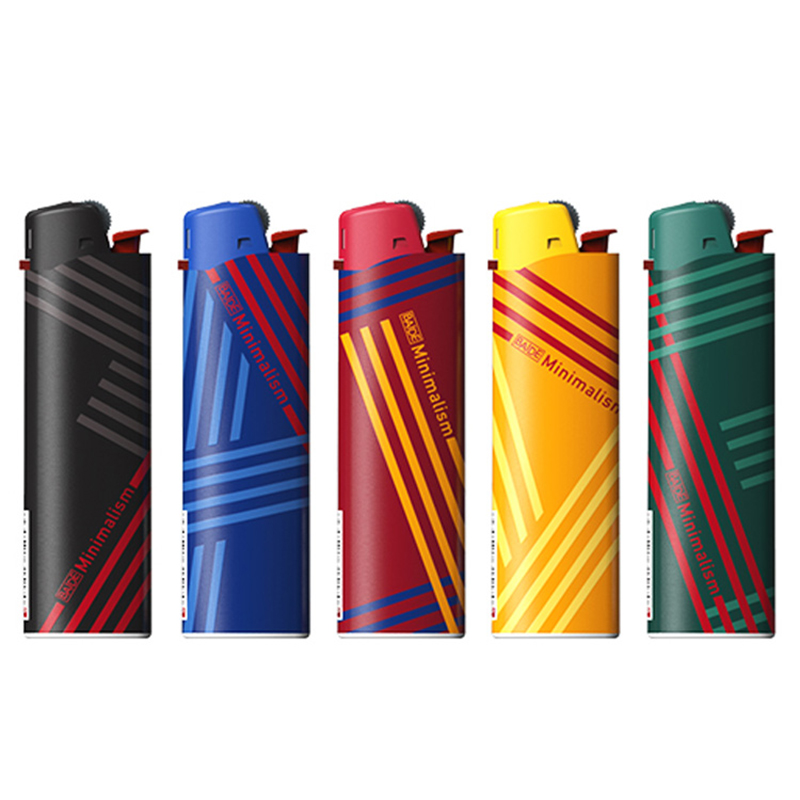 正品百得打火机充气砂轮式齿轮滑轮火石滚轮定制一次性广告印字