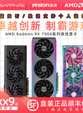 AMD RX7900XTX/9070XT/9070 GRE 蓝宝石/盈通水着游戏独立显卡