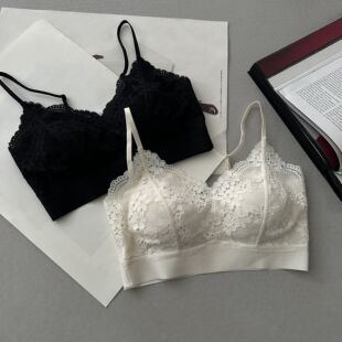 BOBO1972 日常内搭外Q254631 夏上新美背内衣蕾丝吊带带胸垫舒适款