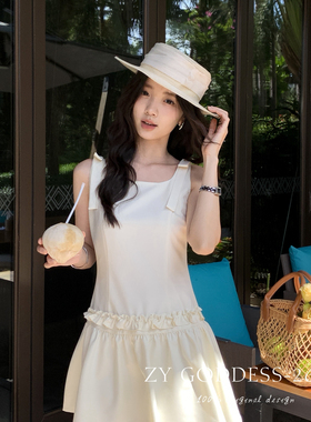 ZY GODDESS-26年夏上新小个子必入富家千金风减龄元气蝴蝶结86631