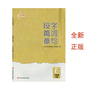 (全新正版)字词句段篇章六年级下册江西科学技术出版社小学6年级下册语文人教版课本同步解析小学生寒暑假语文提前预习好助手
