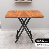 Folding table, dining table, small household table, simple and small folding table and chair, portable stall table, dormitory square table thumbnail 2