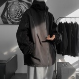 抖音秋冬季连帽夹克男生宽松外套冲锋衣防水JK8333/P100加棉P120，男装夹克，电商B316