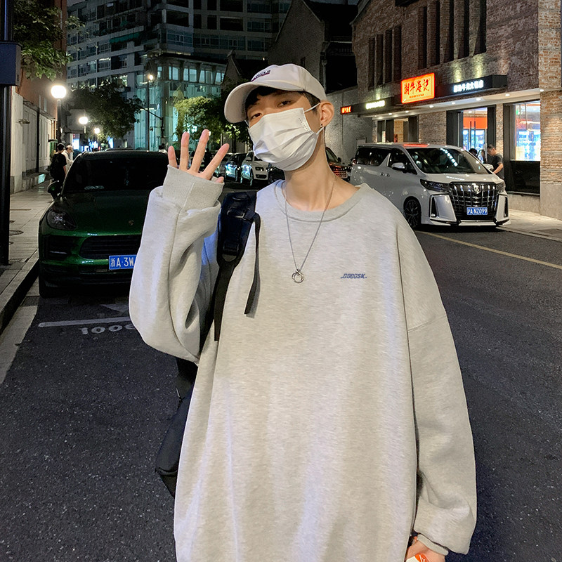 已注册/秋季新套头卫衣男女长袖T恤打底衫港风外套WY8833/P28,男装卫衣,电商B316