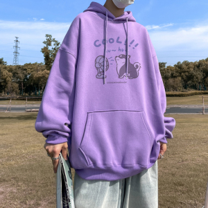 已注册/秋季外景连帽卫衣男宽松打底衫外套港风WY9145/P50加绒P55图片