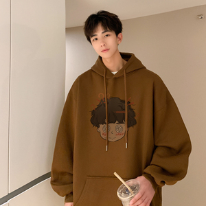 已注册/华棉秋季卡通休闲连帽卫衣男打底衫大码WY9220/P45加绒P50图片